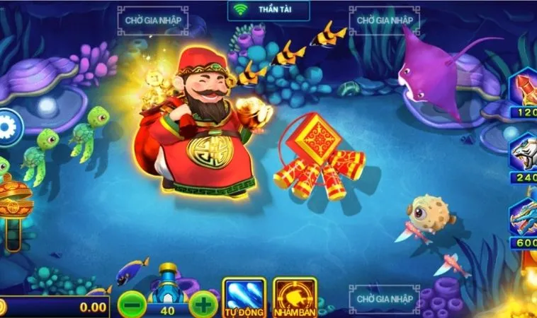 Giao diện chơi Bắn Cá Thần Tài Loto188