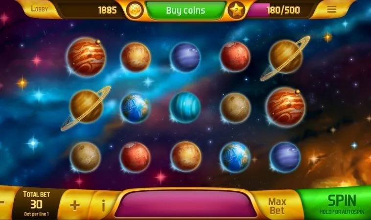 Giao diện chơi Nổ Hũ Vũ Trụ Loto188
